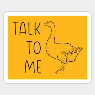 Talk to me bird (Lineal) Magnet